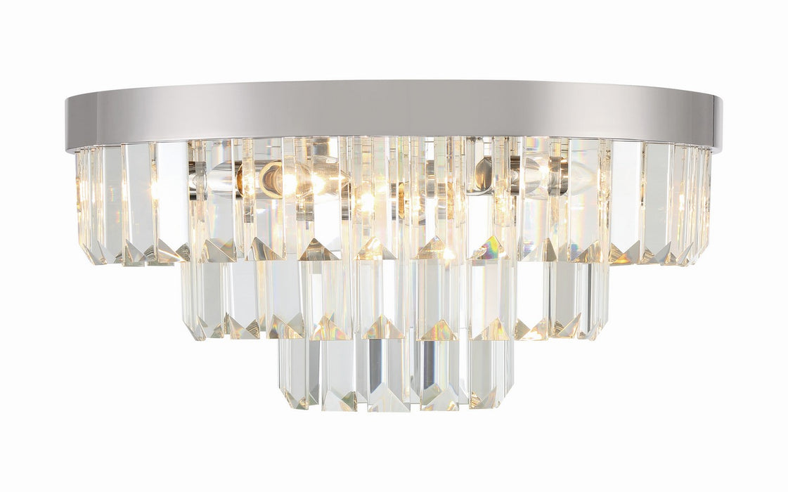 Crystorama HAY-1403-PN Hayes Eight Light Flush Mount Polished Nickel Alternate Image 2.jpg