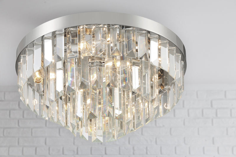 Crystorama HAY-1403-PN Hayes Eight Light Flush Mount Polished Nickel Alternate Image 4.jpg