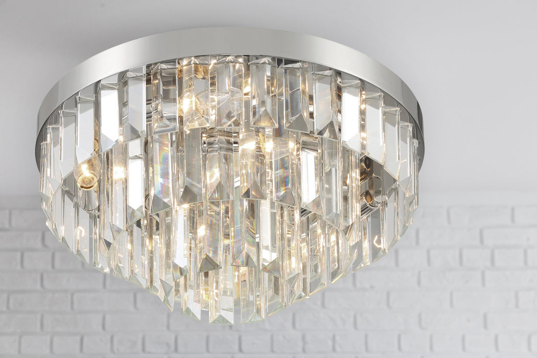 Crystorama HAY-1403-PN Hayes Eight Light Flush Mount Polished Nickel Alternate Image 4.jpg