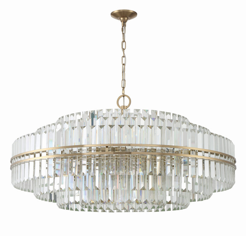 Crystorama HAY-1409-AG Hayes 32 Light Chandelier Aged Brass Alternate Image 2.jpg