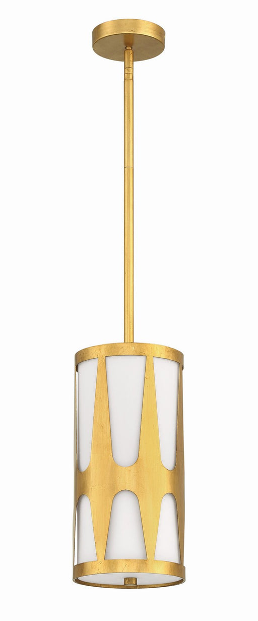 Crystorama ROY-801-GA Royston One Light Pendant Antique Gold Alternate Image.jpg