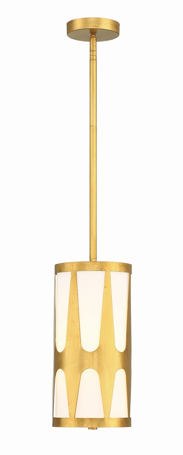 Crystorama ROY-801-GA Royston One Light Pendant Antique Gold Alternate Image 2.jpg