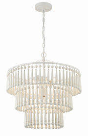 Crystorama TIA-7103-MT Tiana Three Light Pendant Matte White Alternate Image 2.jpg