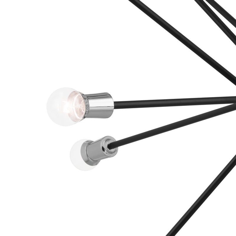 Kichler 52537BK 16 Light Chandelier, Black (4)