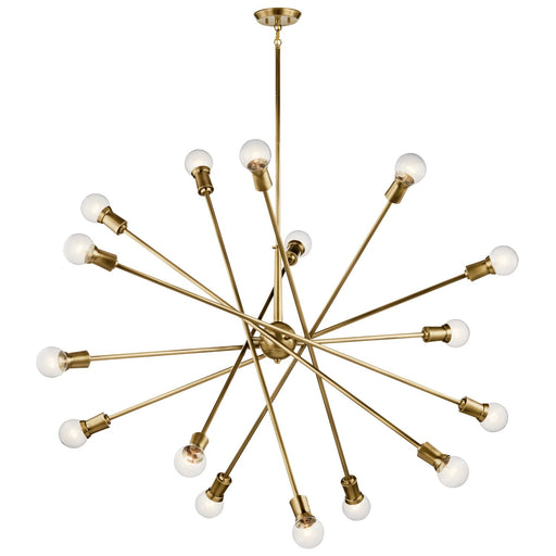Kichler 52537NBR 16 Light Chandelier, Natural Brass (2)