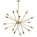 Kichler 52537NBR 16 Light Chandelier, Natural Brass (2)