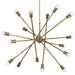 Kichler 52537NBR 16 Light Chandelier, Natural Brass (5)