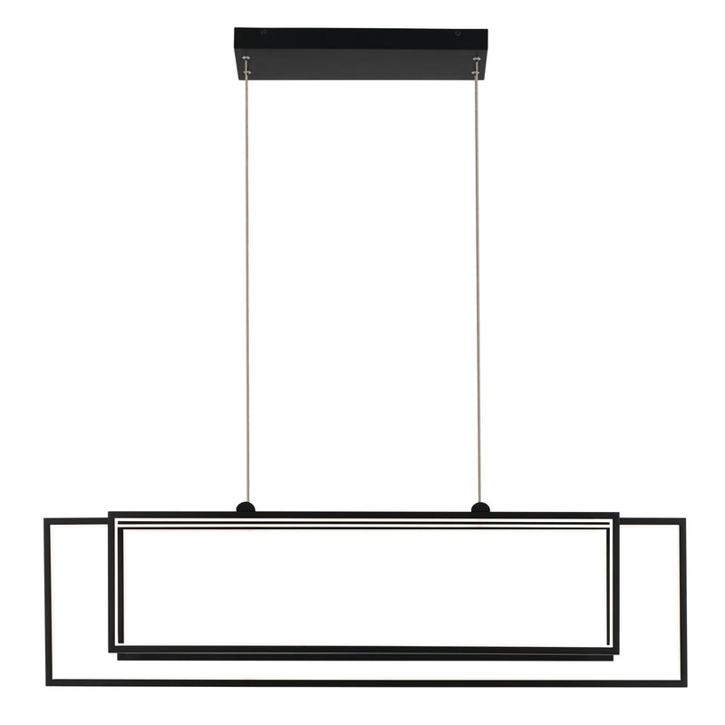 Kichler 84331MBK LED Linear Chandelier, Matte Black (2)
