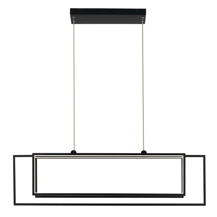 Kichler 84331MBK LED Linear Chandelier, Matte Black (2)