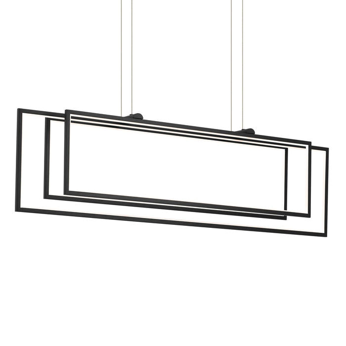 Kichler 84331MBK LED Linear Chandelier, Matte Black (3)