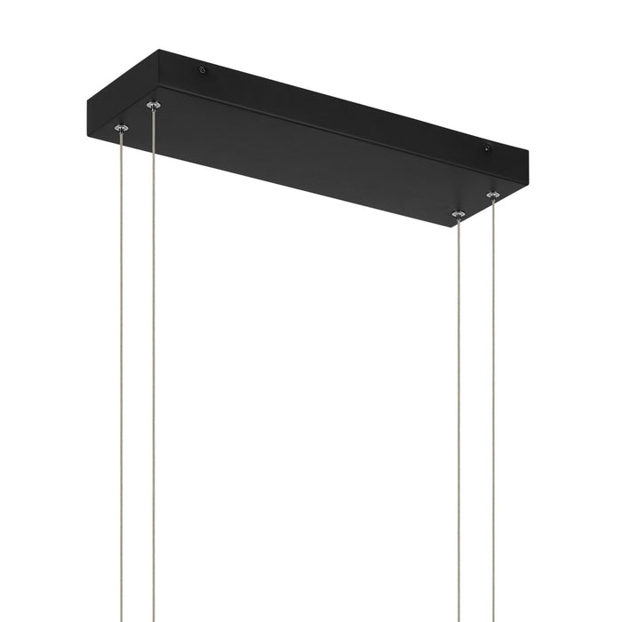 Kichler 84331MBK LED Linear Chandelier, Matte Black (4)