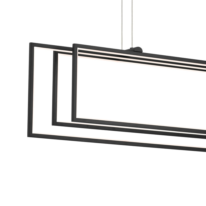 Kichler 84331MBK LED Linear Chandelier, Matte Black (5)