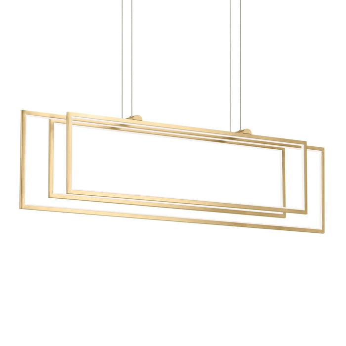 Kichler 84331CG LED Linear Chandelier, Champagne Gold (3)