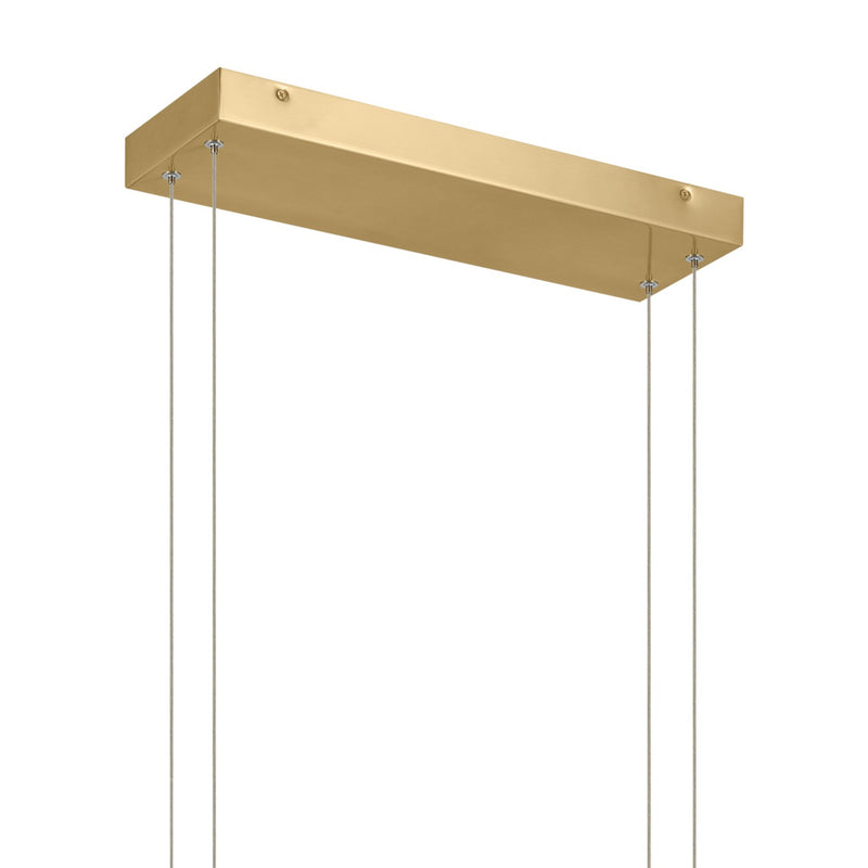 Kichler 84331CG LED Linear Chandelier, Champagne Gold (4)