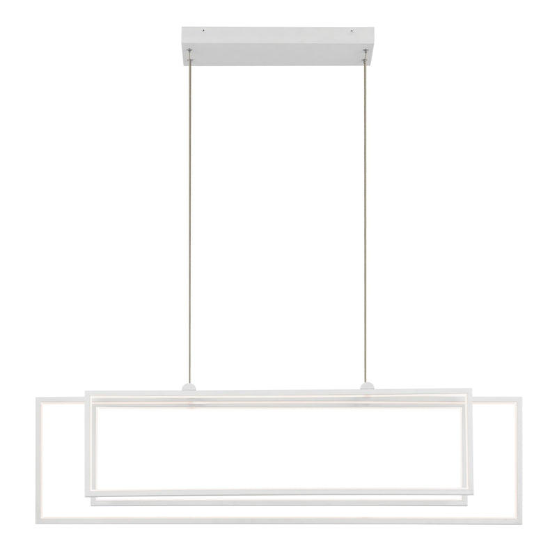Kichler 84331WH LED Linear Chandelier, White (2)