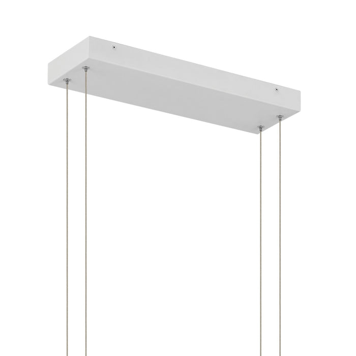 Kichler 84331WH LED Linear Chandelier, White (4)