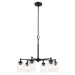 Kichler 52616BK Six Light Chandelier, Black (3)