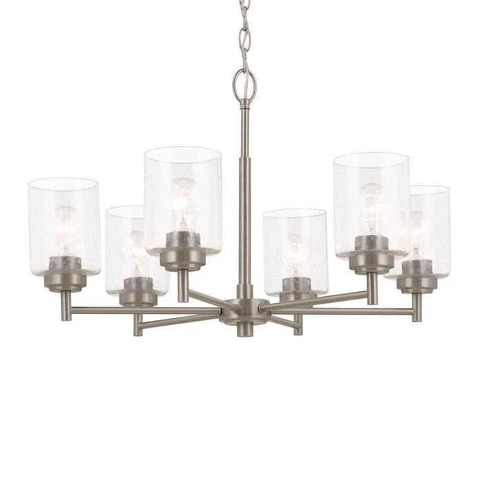 Kichler 52616NI Six Light Chandelier, Brushed Nickel (2)