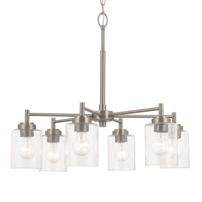Kichler 52616NI Six Light Chandelier, Brushed Nickel (4)