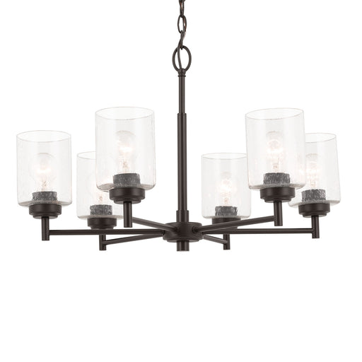 Kichler 52616OZ Six Light Chandelier, Bronze (2)
