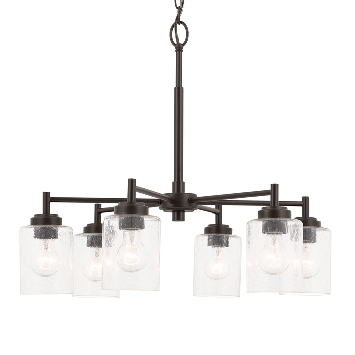 Kichler 52616OZ Six Light Chandelier, Bronze (4)