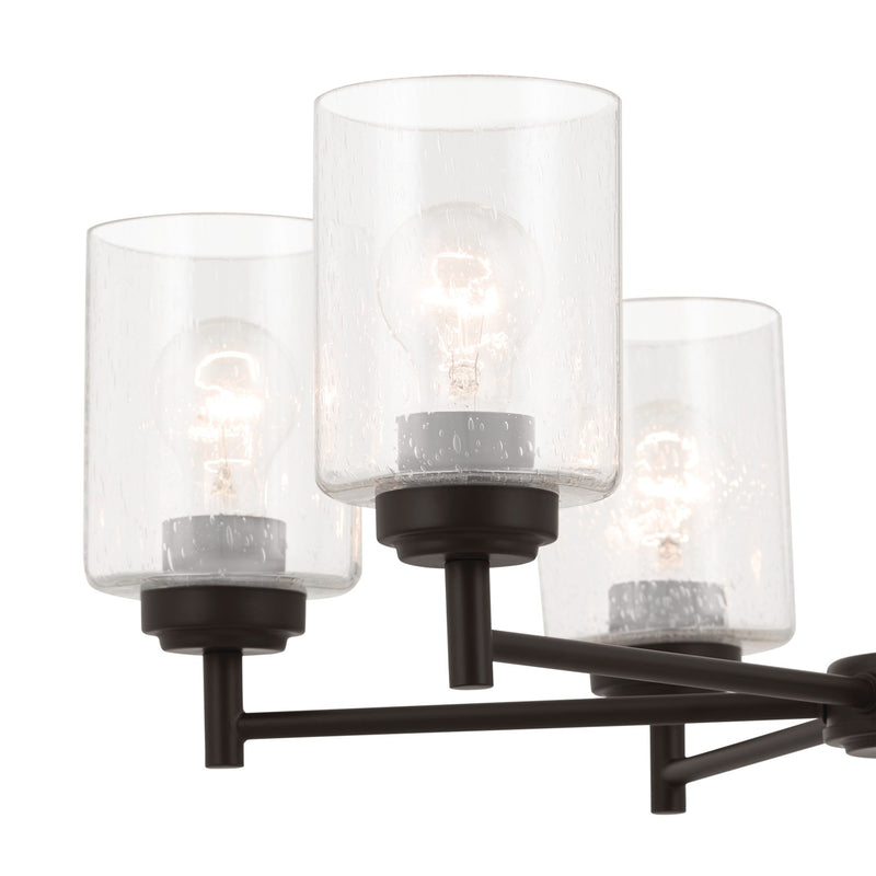 Kichler 52616OZ Six Light Chandelier, Bronze (6)