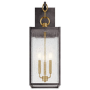 Kichler 59009WZC Three Light Outdoor Wall Mount, Weathered Zinc (2)