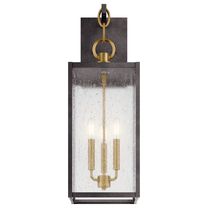 Kichler 59009WZC Three Light Outdoor Wall Mount, Weathered Zinc (2)