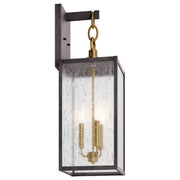 Kichler 59009WZC Three Light Outdoor Wall Mount, Weathered Zinc (3)