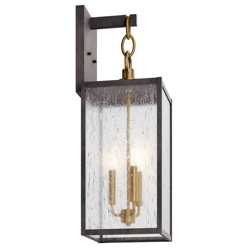Kichler 59009WZC Three Light Outdoor Wall Mount, Weathered Zinc (3)