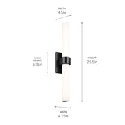 Kichler 83838 LED Linear Bath, Matte Black (4)