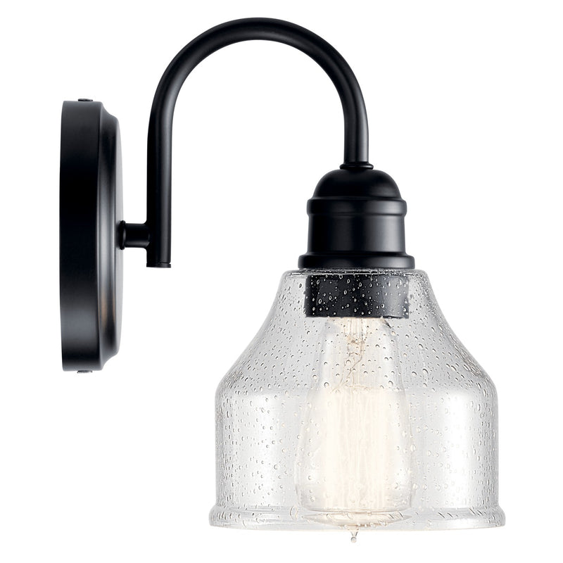 Kichler 45971BK One Light Wall Sconce, Black (3)