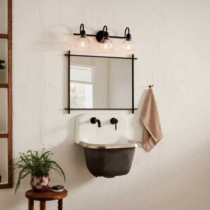 Kichler 45973BK Three Light Bath, Black (6)