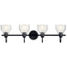 Kichler 45974BK Four Light Bath, Black (2)