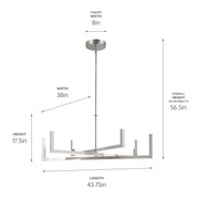 Kichler 84328PN LED Chandelier, Polished Nickel (6)