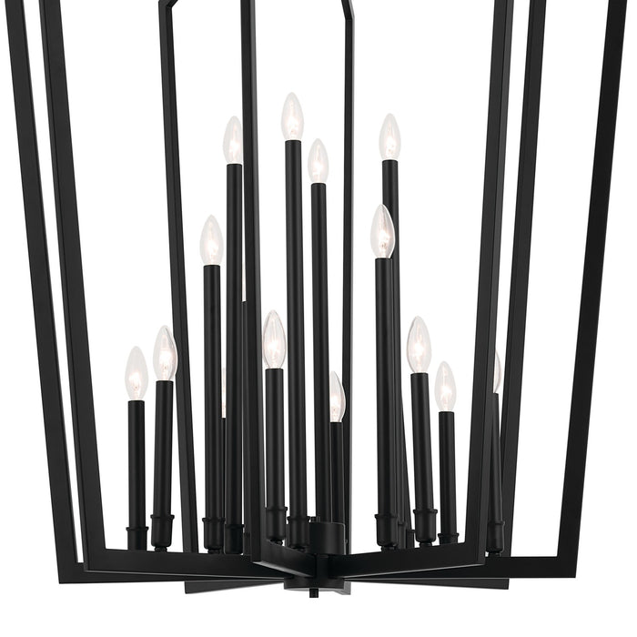 Kichler 43499BK 16 Light Foyer Pendant, Black (3)