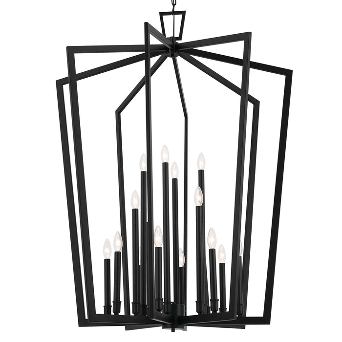 Kichler 43499BK 16 Light Foyer Pendant, Black (5)