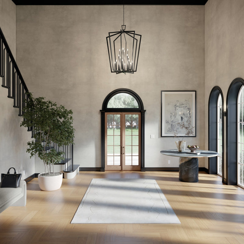 Kichler 43499BK 16 Light Foyer Pendant, Black (6)