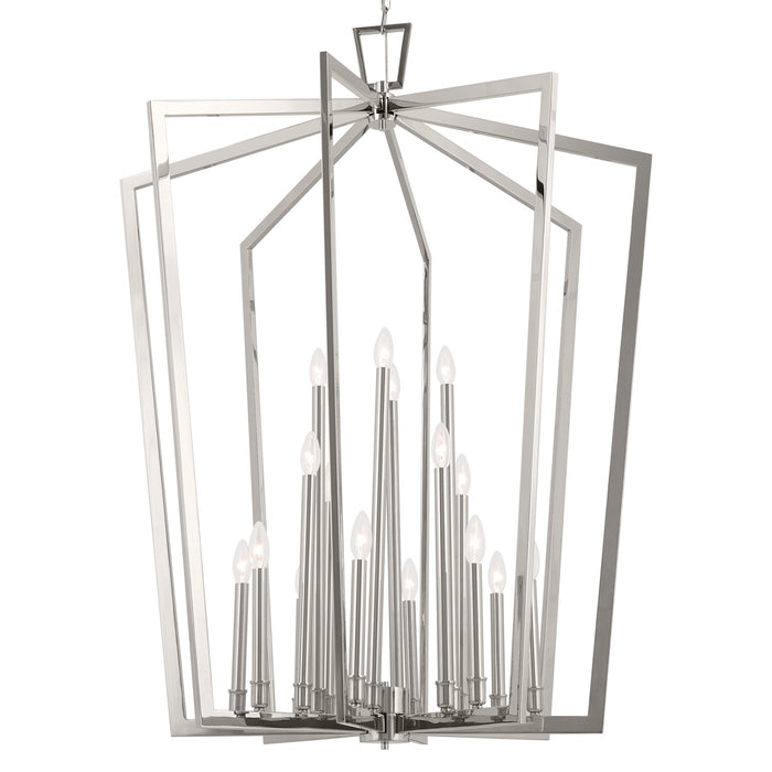 Kichler 43499PN 16 Light Foyer Pendant, Polished Nickel (5)