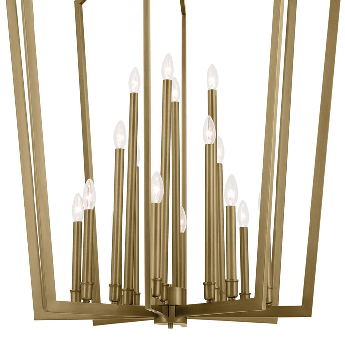 Kichler 43499NBR 16 Light Foyer Pendant, Natural Brass (3)