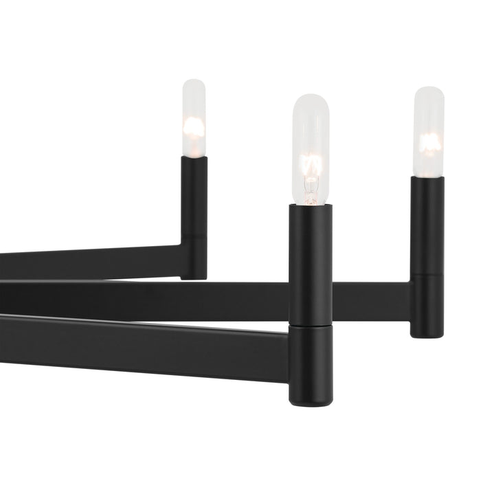 Kichler 52613BK Ten Light Chandelier, Black (4)