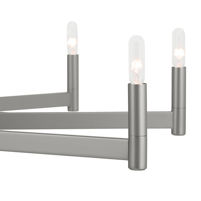 Kichler 52613SN Ten Light Chandelier, Satin Nickel (4)