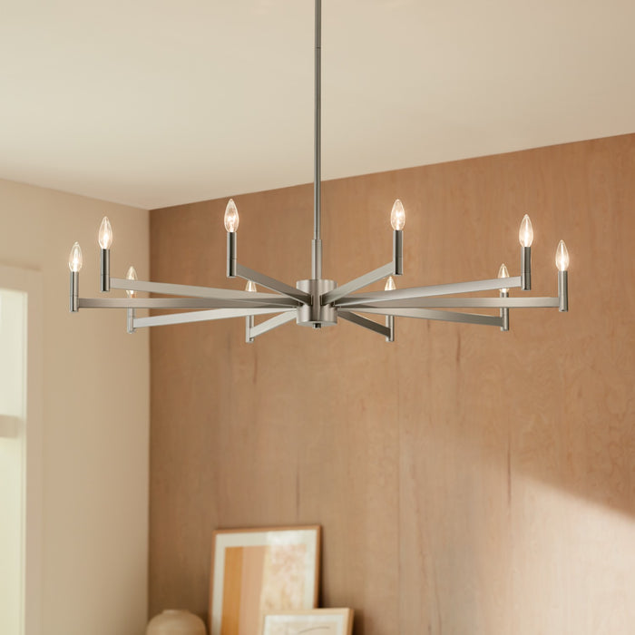 Kichler 52613SN Ten Light Chandelier, Satin Nickel (6)