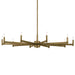 Kichler 52613NBR Ten Light Chandelier, Natural Brass (2)
