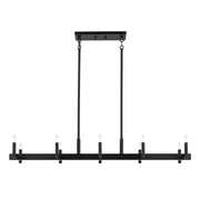 Kichler 52614BK Ten Light Linear Chandelier, Black (2)