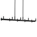 Kichler 52614BK Ten Light Linear Chandelier, Black (3)