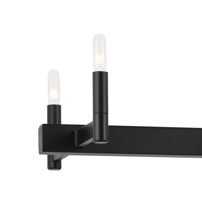 Kichler 52614BK Ten Light Linear Chandelier, Black (5)