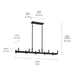 Kichler 52614BK Ten Light Linear Chandelier, Black (6)