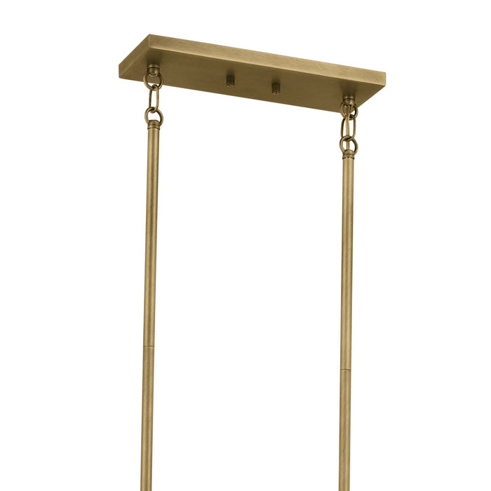 Kichler 52614NBR Ten Light Linear Chandelier, Natural Brass (4)