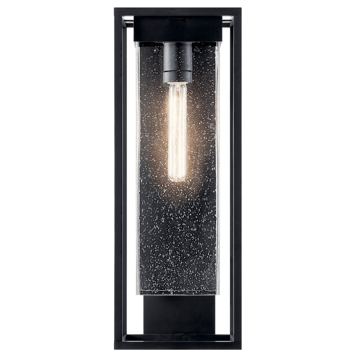 Kichler 59063BSL One Light Outdoor Wall Mount, Black with Silver Highlights (2)